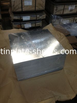 صفحه های قلع فلزی قلع فلزی برای راه حل های بسته بندی قوطی سنگ درخشان نقره ای