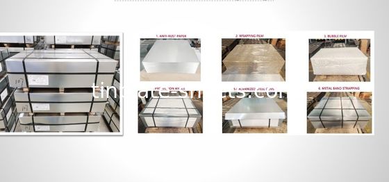 25 تن متریک MOQ برای ورق های قوطی برای قوطی های شیمیایی و مواد غذایی مناسب برای سفارشات کوچک و بزرگ