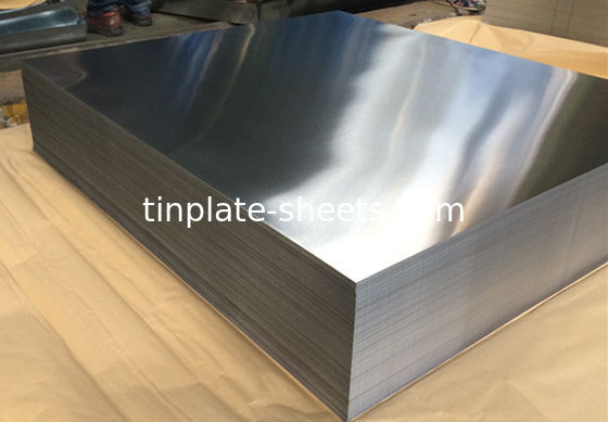 ورق های قوطی الکترولیتی برای قوطی های مواد شیمیایی و مواد غذایی 0.15-0.49mm ضخامت 600-986mm عرض T2-T5 دمای BA Annealing