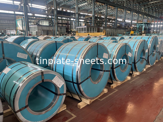 ورق های قوطی برای قوطی های مواد شیمیایی و مواد غذایی T2-T5 درجه حرارت BA Annealing گزینه های مختلف پوشش قوطی JIS G3303 استاندارد MOQ 25MT