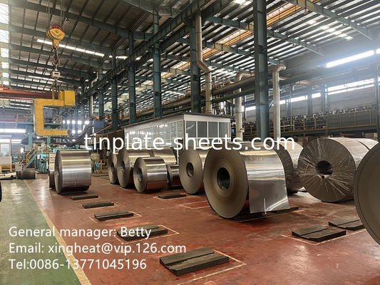 JIS G3315 استاندارد TFS ورق فولادی BA و CA Annealing High Durability 2.0/20