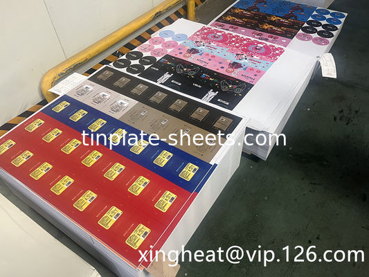 کاغذ استیل چاپی برای بسته بندی نیاز به روشن / سنگ / نقره / مت پایان 1.5-1.85MT وزن در هر بسته سفارشی