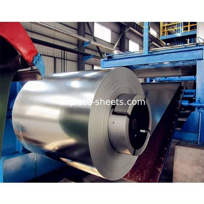 عرض 512-986mm Prime Electrolytic Tinplate coil tin coating 2.8/2.8 T4 T5 TS260 TH520
