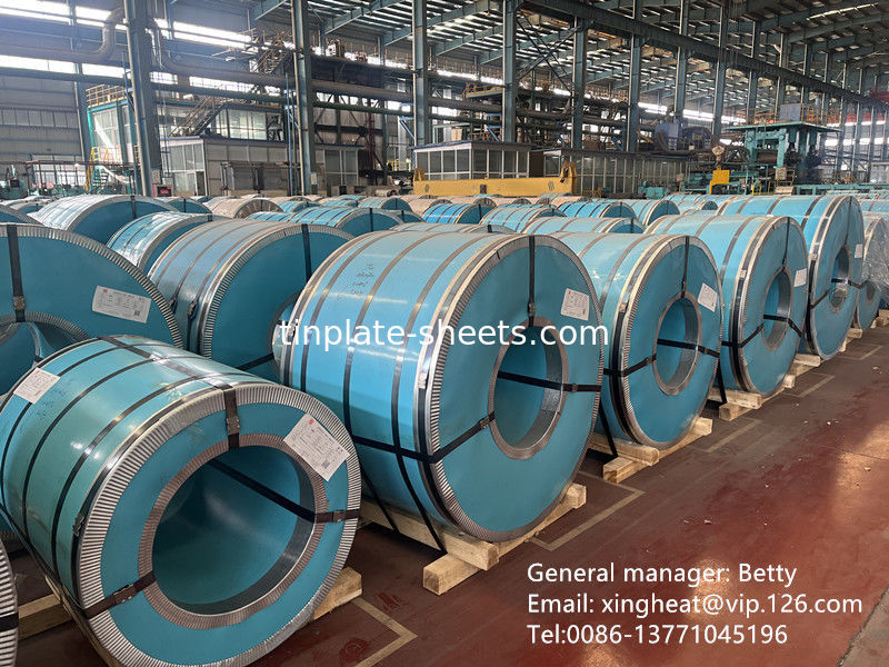ورق های قوطی برای قوطی های مواد شیمیایی و مواد غذایی MR SPCC ماده 0.15-0.49mm ضخامت 600mm-986mm عرض روشن