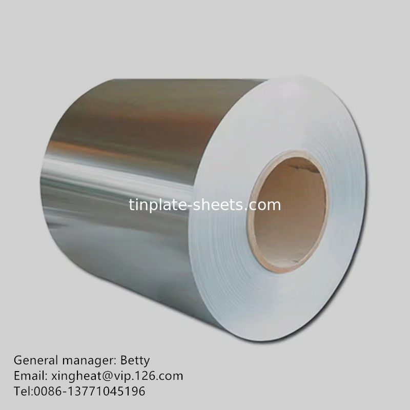ورق فولاد بدون قلع برای کلاه تاج و کف قوطی JIS G3315 EN10202 استاندارد 600mm-1160mm طول برش