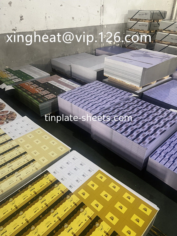 2- 6 ورق فولادی رنگ چاپی از قوطی برای بسته بندی لاک قوطی چاپ قوطی برای مواد غذایی و مواد شیمیایی