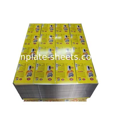 T3 T4 T5 استایل چاپی 512mm-960mm عرض برای قوطی های شیمیایی قوطی های غذایی