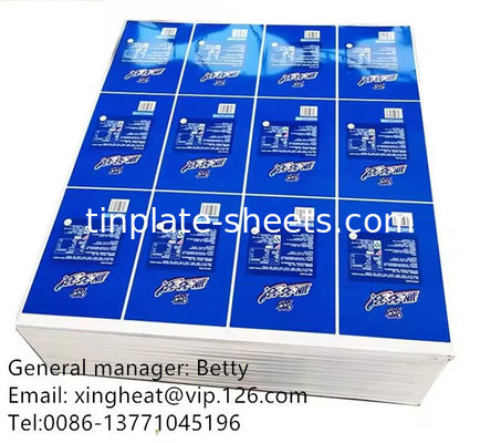 ورق های قوطی برای قوطی های مواد شیمیایی و مواد غذایی 1.1/1.1 2.2/2.2 2.8/2.8 5.6/5.6 2.0/2.0 و 2.8/5.6 گزینه های پوشش قوطی