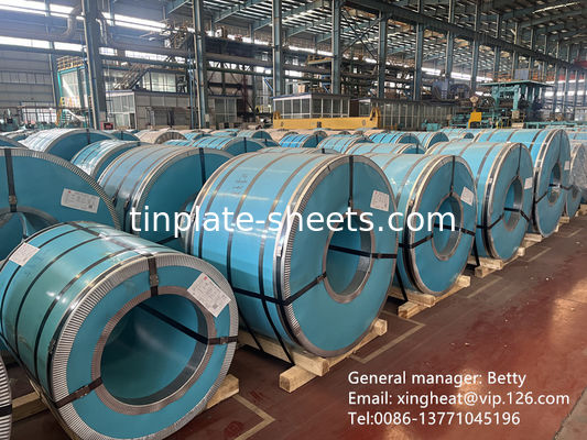 پهنای 600mm-990mm طناب فلز الکترولیتیک کویل مقاومت در برابر زنگ سنگ نقره روشن پایان T3 T4 T5 DR8